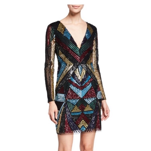 Aidan by Aidan Mattox
V-Neck Long-Sleeve Dress - Picture 1 of 4